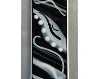 Signed Hennessy Mixed Media Marbled Art