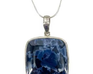 Sterling Pietersite Pendant Necklace
