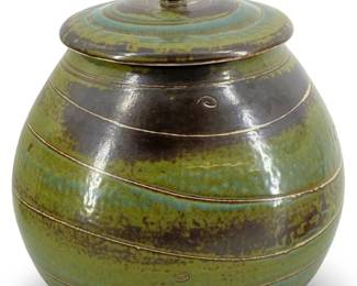 Signed Jerry McGlothlin High-Fired Stoneware Pot