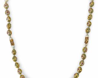 Cloisonné Beaded Necklace