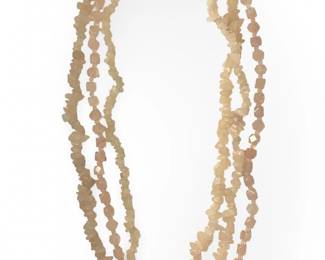 3 Stunning Faceted Rose Pink Quartz Necklaces