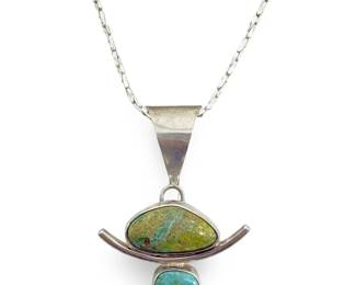 Sterling Silver and Turquoise Necklace