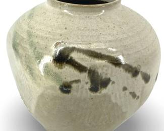 Chinese Glazed Studio Pottery Vase