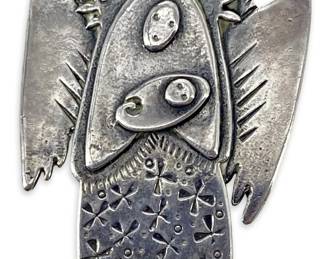 Sterling Silver Mother of Hope Brooch