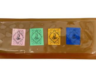 1864 Abe Lincoln Campaign Subscription Stamps