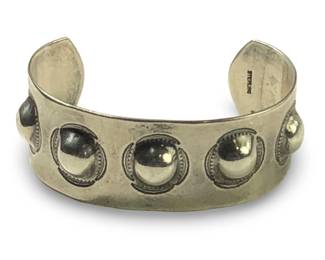 Native American Sterling Silver Cuff Bracelet