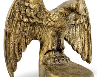 Vintage Metal American Bald Eagle Sculpture