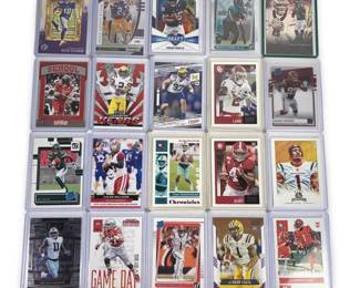 20 Assorted Modern Football Rookie Trading Cards