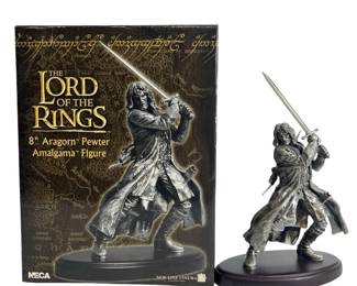 NECA Lord Of The Rings Aragorn 8â Pewter Sculpture
