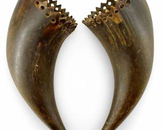 2pc Decorative Buffalo Horns