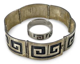 Taxco Mexican Sterling Bracelet and Ring