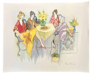 Itzchak Tarkay âBlissful Moments" Serigraph