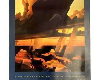 Signed Ed Mell 94â Grand Canyon Music Fest Poster