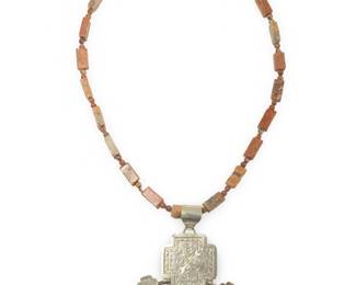 Sara Platero Jasper Navajo Sterling Necklace