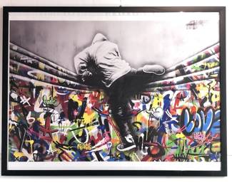 The Man Behind The Curtain Graffiti Art Serigraph