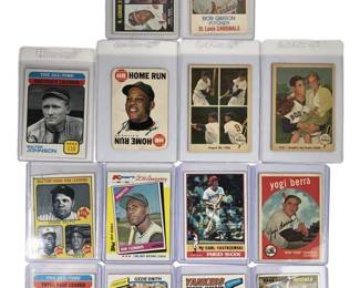 14 Assorted 1960âs 70âs 80âs Baseball Trading