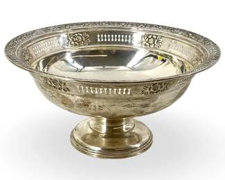 Footed Columbia Sterling Weighted Bowl