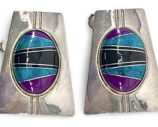 Milson Tylor Hopi Sterling Clip-On Earrings