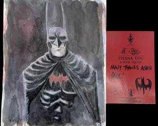 Signed Ben Templesmith Batman Original Art