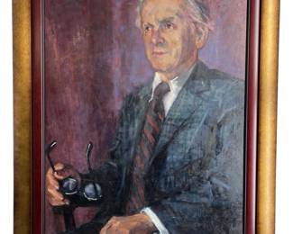 Lucille T Stillman Portrait Oil On Canvas