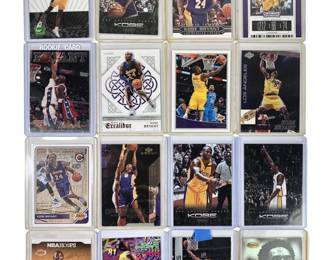 16 Assorted Kobe Bryant Basketball Trading Cards