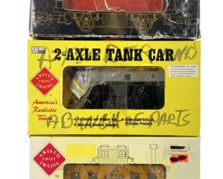 3pc 1:29 Scale Aristo-Craft Model Train Cars