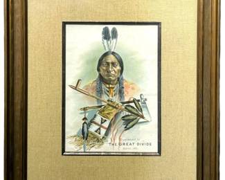 Vintage Native American âSitting Bull" Lithograph