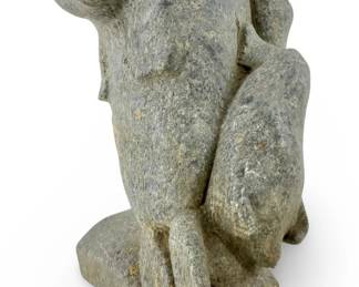 Carved Stone Alaskan Seal Sculpture