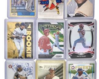 9pc Topps & Panini Baseball Cards