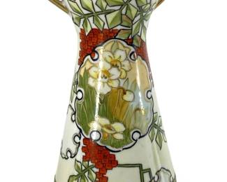 Old Nippon Porcelain Hand Painted Vase