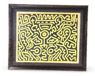 Keith Haring Growing Plate Signed Serigraph