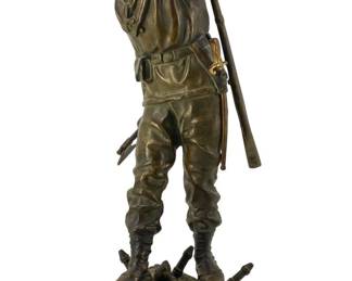 Charles Anfrie Bronze Marine Sculpture