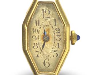 UTI 18KT Gold Art Deco Watch Face