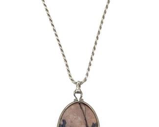 Sterling Silver Jasper Necklace