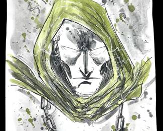 Signed Ben Templesmith Spectre Original Art