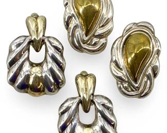 2 Pairs of Mexican Sterling Earrings