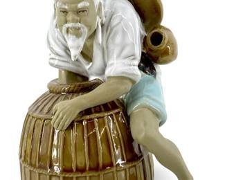 Vintage Chinese Porcelain Mudman Fisherman