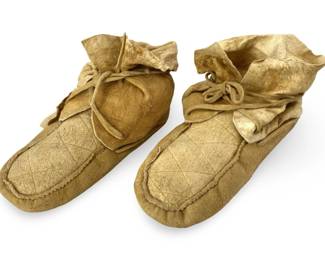 Ojibwe Smoked Moosehide Moccasins
