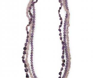 3 Captivating Amethyst Bead Nugget Necklaces