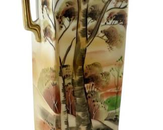 Hand Painted Nippon Porcelain Vase