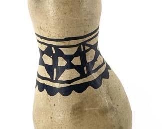 Indian Pueblo Hand Painted Ceramic Gourd Art