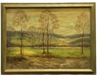 Signed Arthur Bowman Chamberlain Oil on Canvas