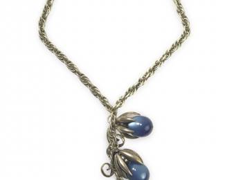 Aesthetic Napier Cumquat Acorn Silver Necklace