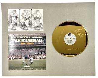 Wllie Mickey And The Duke Signature Gold Record