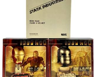 Marvel Mark 1, 2, & 3 Iron Man Helmets