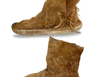 Vintage Leather Navajo Moccasins
