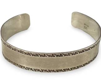 Sterling Silver KK Cuff Bracelet
