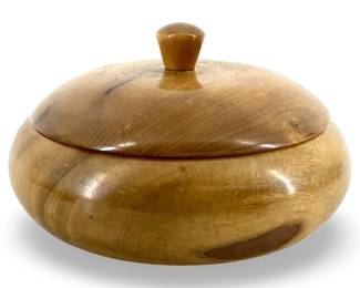 Oregon Turned Myrtlewood by Bustads Trinket Box