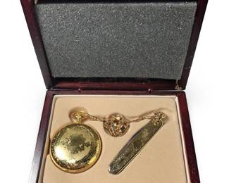 Vintage Colibri Pocket Watch & Knife Set