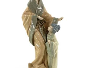 Nao Porcelain Japanese Mother and Child Sculpture